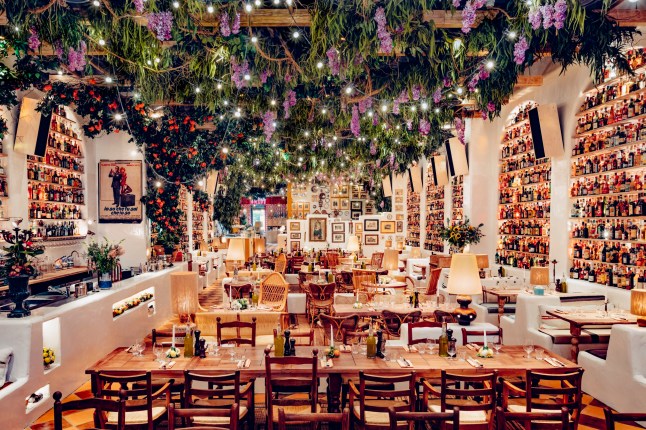 The whimsical interior of Circolo Popolare in Fitzrovia, London.
