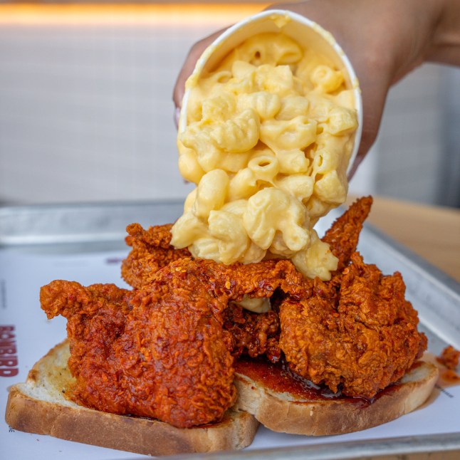 Fried chicken and Mac & Cheese from BonBird
