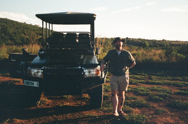 Chris Rickett on a safari