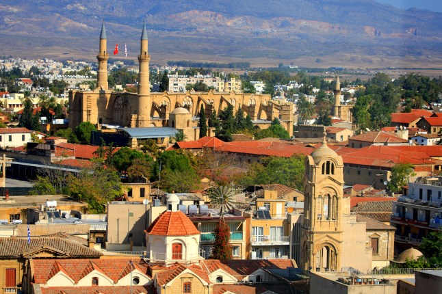 A view over Nicosia in Cyprus.