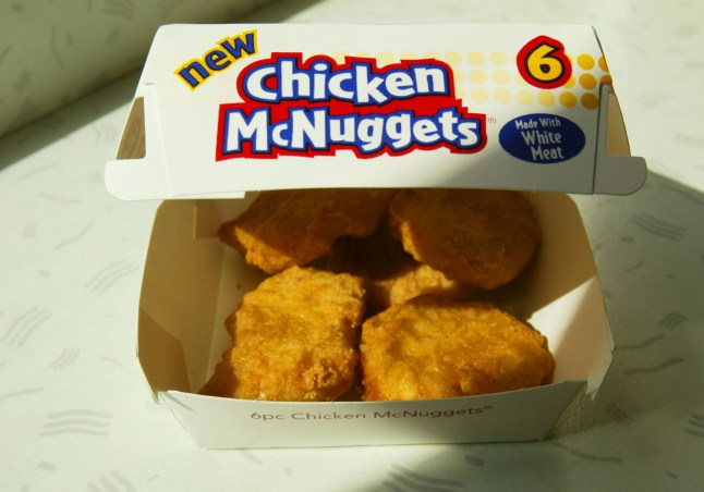 McDonald's McNuggets in retro packaging