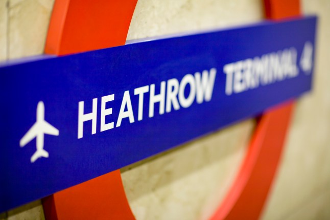 Heathrow underground station, London