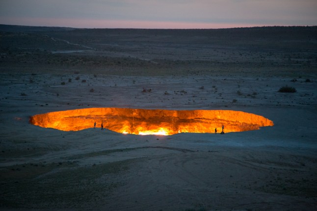 Derweze Gas Crater known as 'The Door to Hell',Turkmenistan