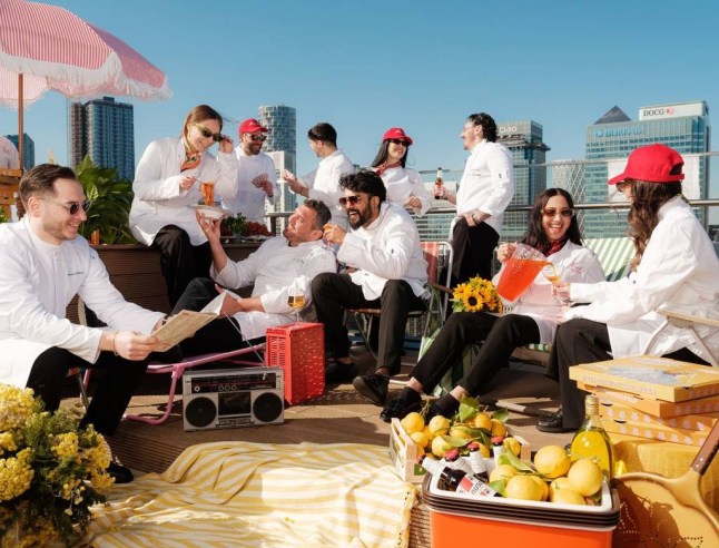 Big Mamma Group's new rooftop restaurant, Barbarella, in Covent Garden, London.
