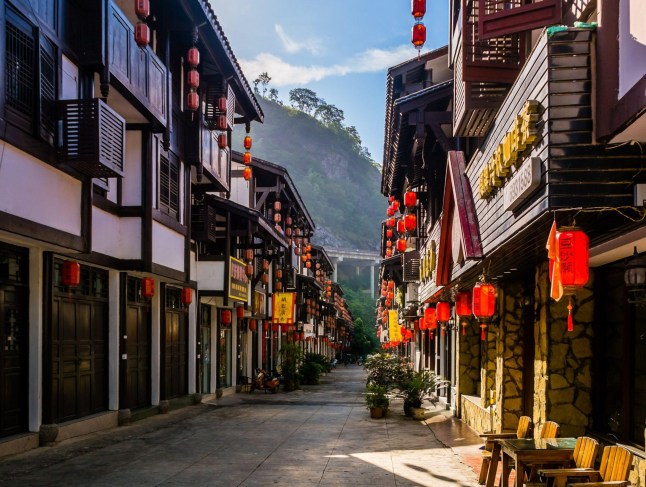 Dousha Old Town in Yanjin County of Yunnan Province