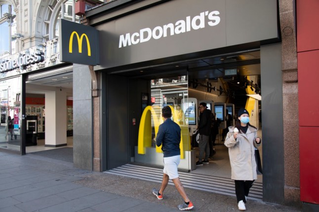 McDonalds On Oxford Street Offering Takeaways Under Coronavirus In London