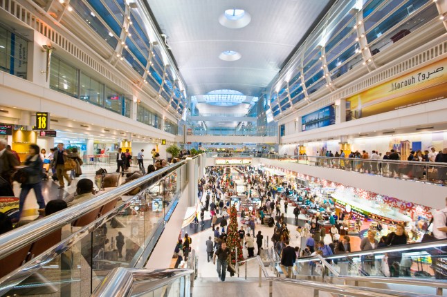 Interior of Dubai International Airport