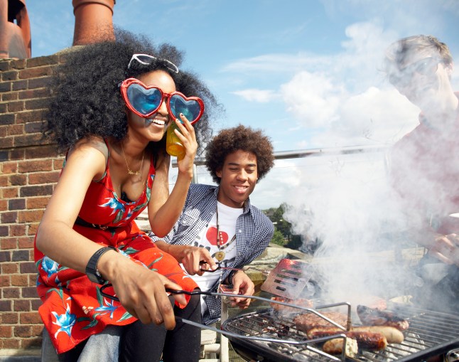 Group of friends at barbecue