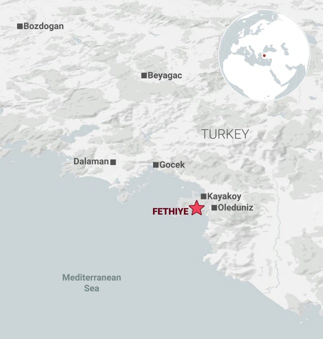 METRO GRAPHICS Fethiye Map