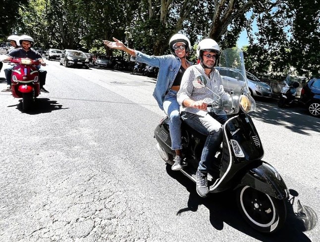 Dominique Hines moped